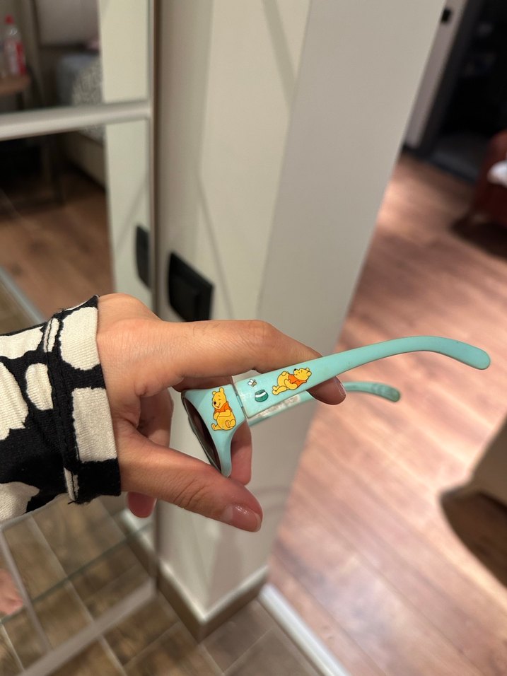 Turkuaz Parlak erkek çocuk Güneş Gözlüğü yurt dışından - Görsel 3