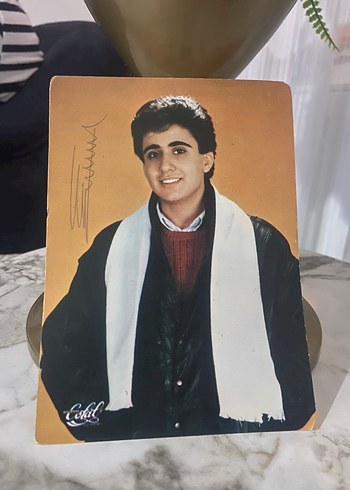 İmzalı Emrah kartpostal nostalji