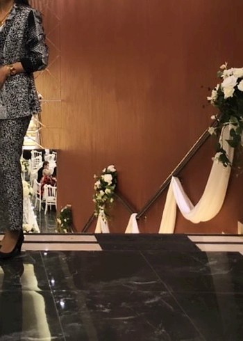 Kadın Yılan Desenli Uzun Ceket - Görsel 4