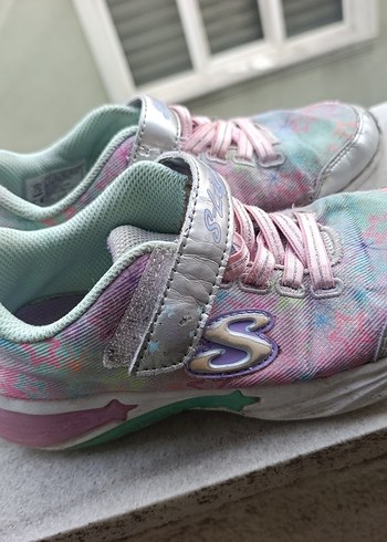 Kız Çocuk Çok Renkli cırtlı Spor Ayakkabı - Görsel 2