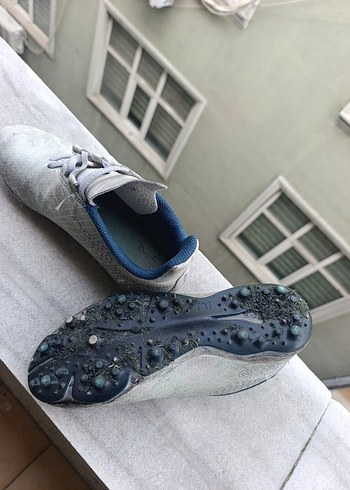 Gri Cırtcırtlı Erkek Çocuk Spor Ayakkabı çivili krampon - Görsel 2