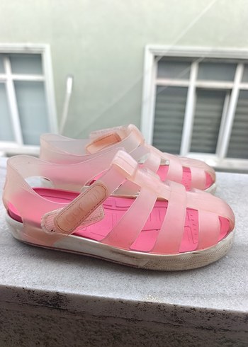 Şeffaf Pembe Kız Çocuk Sokak Tarzı Sandalet - Görsel 4