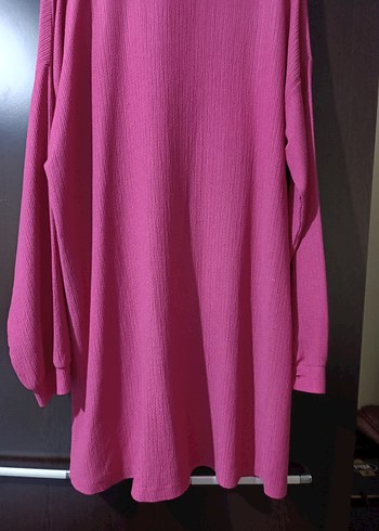 Düğmeli Uzun Kollu Pembe Kadın Gömlek - Görsel 3