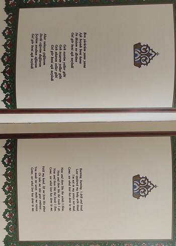 YUNUS EMRE SELECTED POEMS TÜRKÇE İNGİLİZCE ŞİİR KİTABI - Görsel 3