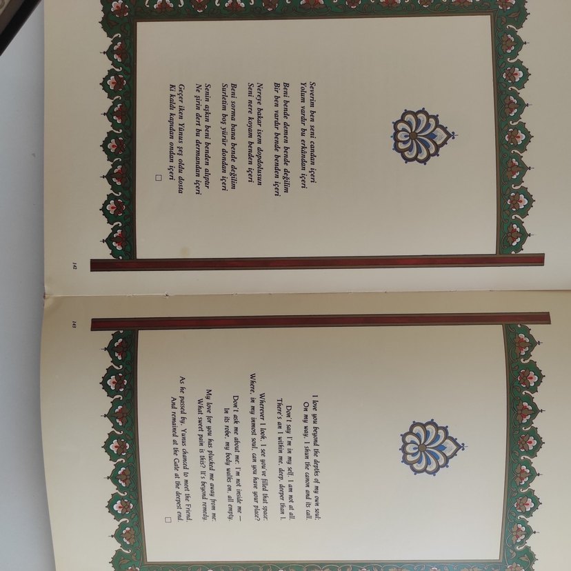 YUNUS EMRE SELECTED POEMS TÜRKÇE İNGİLİZCE ŞİİR KİTABI - Görsel 5