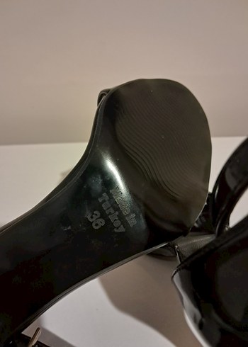 Siyah Stiletto Topuklu Kadın Ayakkabı - Görsel 5