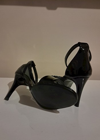 Siyah Stiletto Topuklu Kadın Ayakkabı - Görsel 4