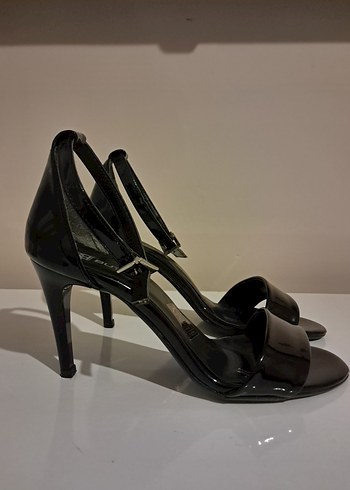 Siyah Stiletto Topuklu Kadın Ayakkabı - Görsel 2