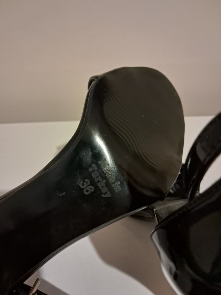 Siyah Stiletto Topuklu Kadın Ayakkabı - Görsel 5