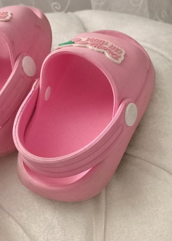 22 Beden pembe Renk Düğmeli Pembe Kız Çocuk Terliği