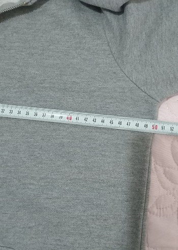 Gri Kapüşonlu Fermuarlı Kadın Sweatshirt - Görsel 6