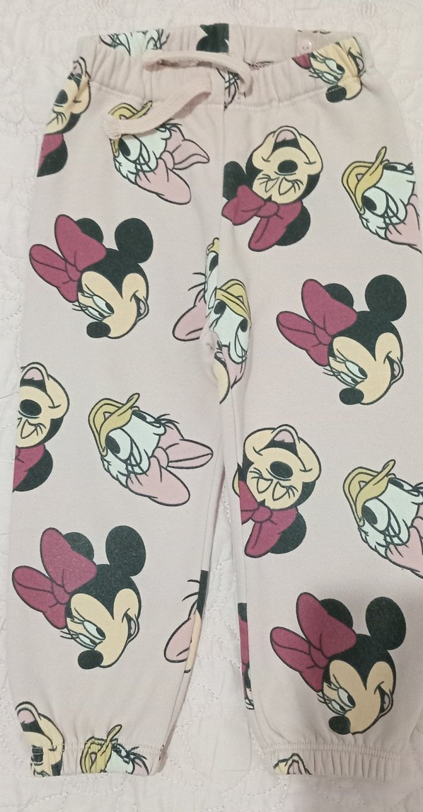 Kız Çocuk Pembe Baskılı Rahat Tayt - Görsel 5