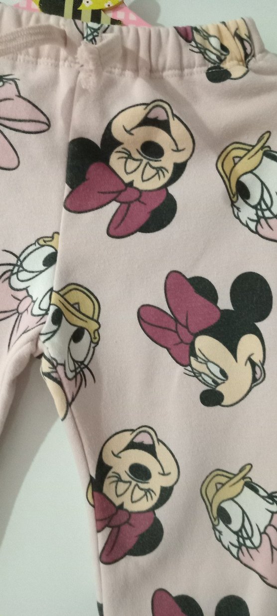 Kız Çocuk Pembe Baskılı Rahat Tayt - Görsel 2