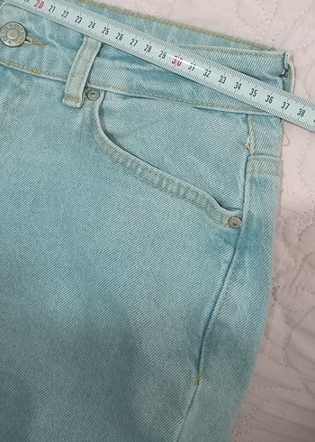 Buz mavisi ispanyol Kadın Denim Pantolon - Görsel 5