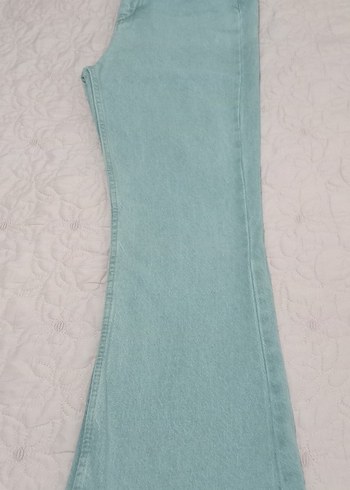 Buz mavisi ispanyol Kadın Denim Pantolon - Görsel 2