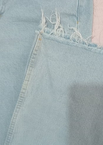 Buz mavisi ispanyol Kadın Denim Pantolon - Görsel 7