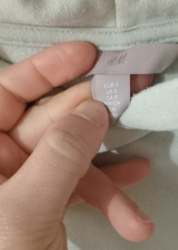 Su yeşili H&M Kadın Salaş Sweatshirt - Görsel 3