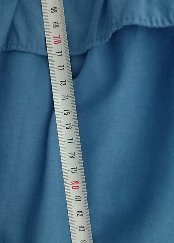 Mavi renkli kadın elbise - Görsel 4