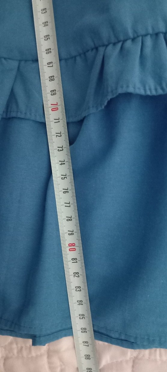 Mavi renkli kadın elbise - Görsel 4