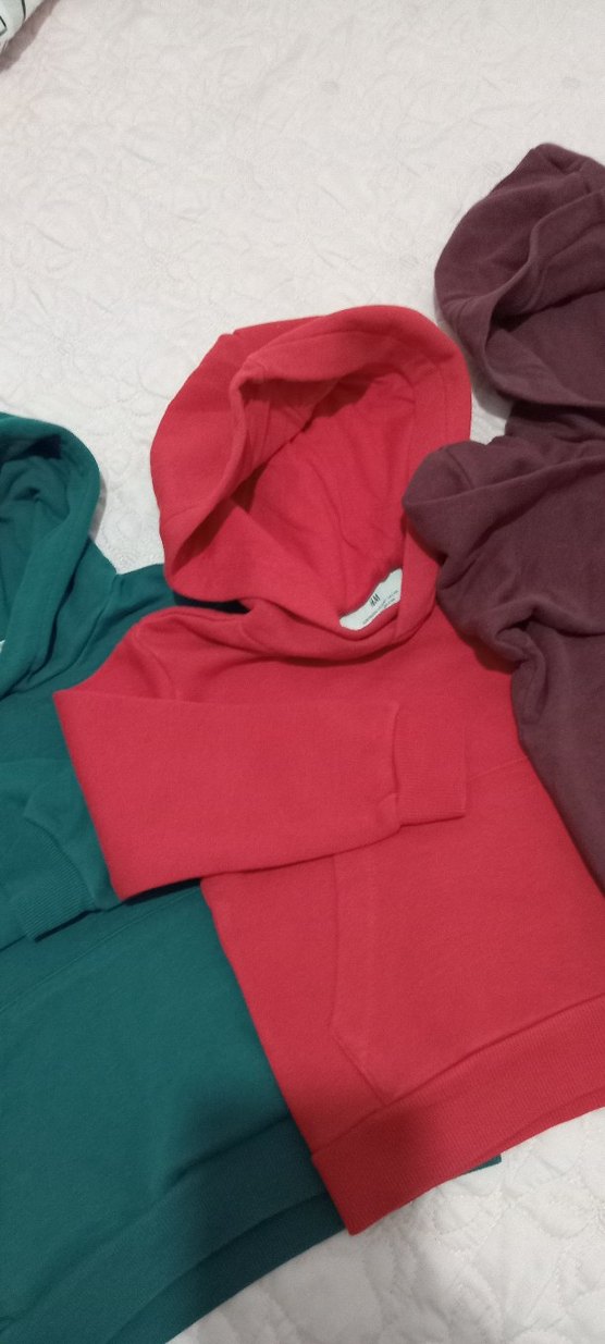 Erkek çocuk Kapüşonlu Sweatshirt, 3 ü birlikte - Görsel 2