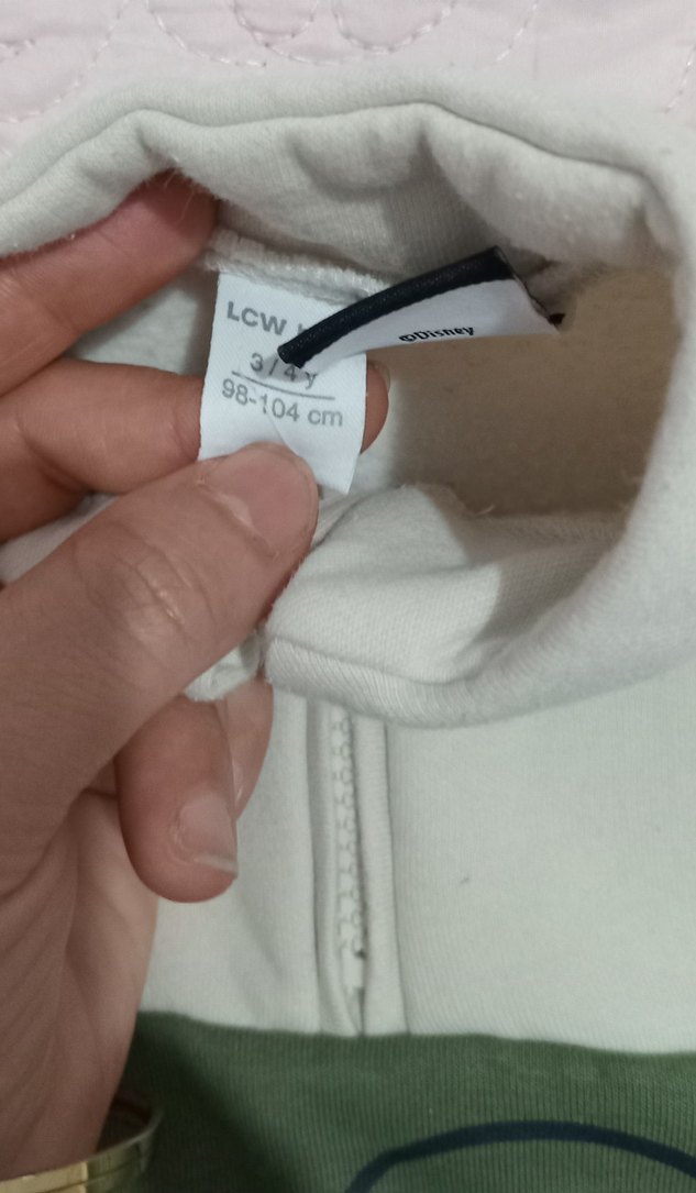 Erkek Çocuk Gri Mickey Mouse Fermuarlı Sweatshirt - Görsel 2