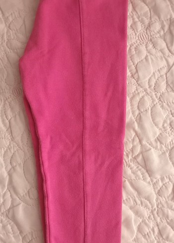 Kız Çocuk Pembe Fermuarlı Tayt - Görsel 4