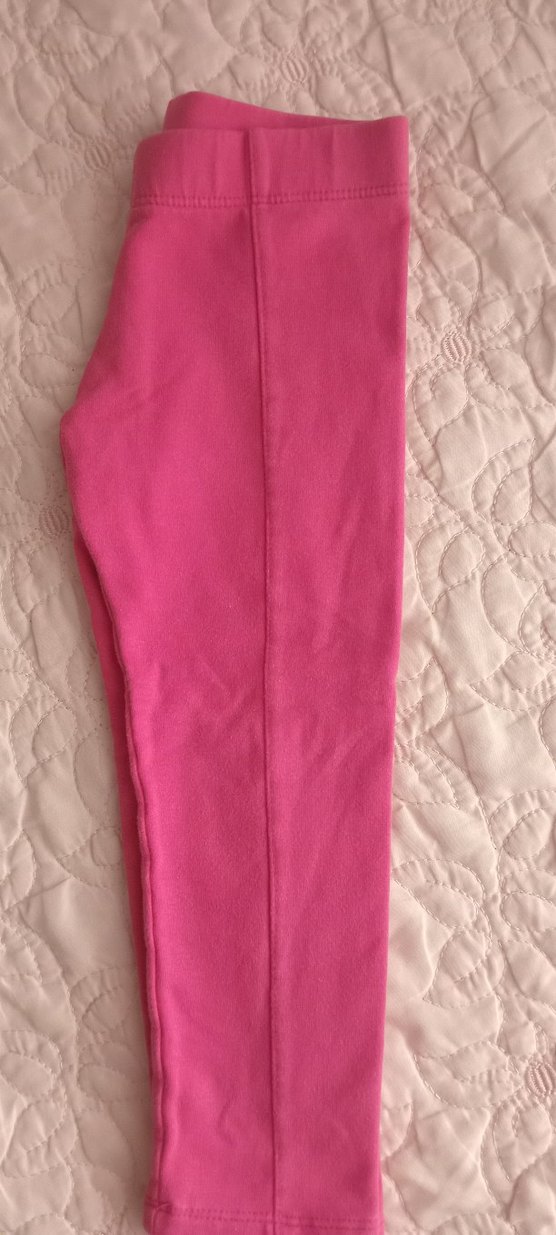 Kız Çocuk Pembe Fermuarlı Tayt - Görsel 4