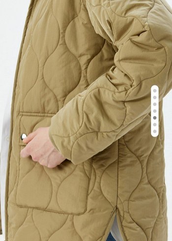 Yeşil, Düğmeli Midi Kadın Mont - Görsel 3