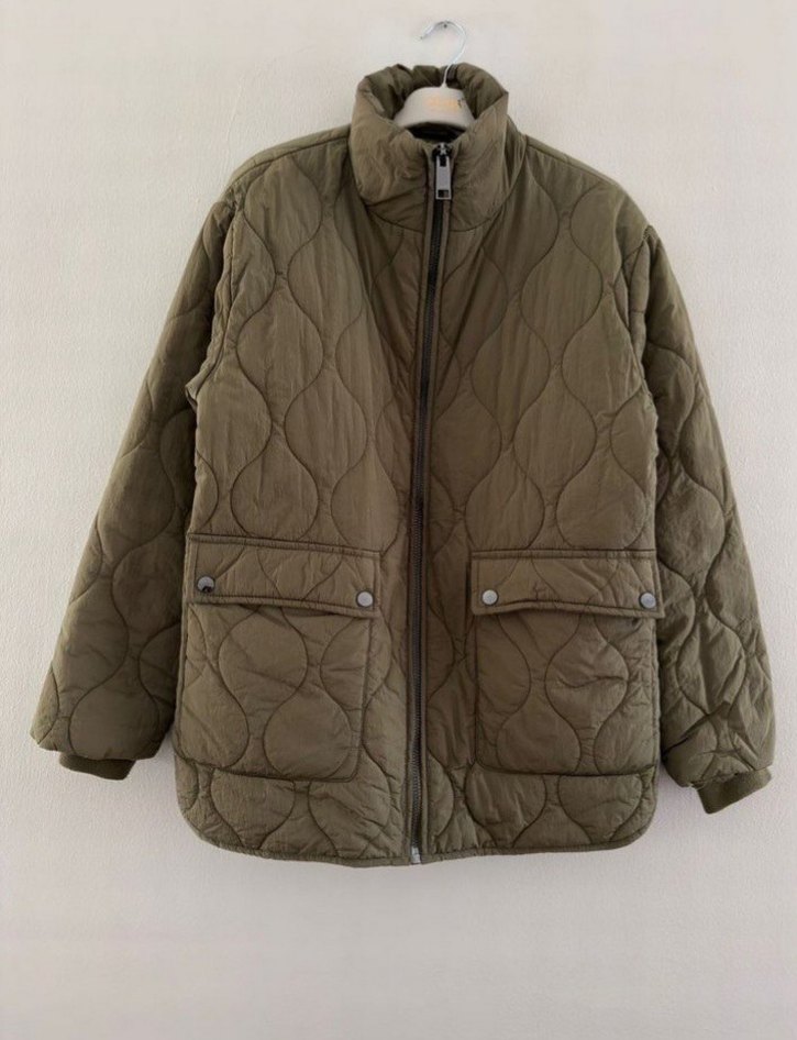 Yeşil, Düğmeli Midi Kadın Mont - Görsel 5