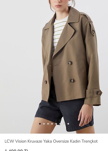 Kadın Midi Trençkot Çift Düğmeli - Görsel 6