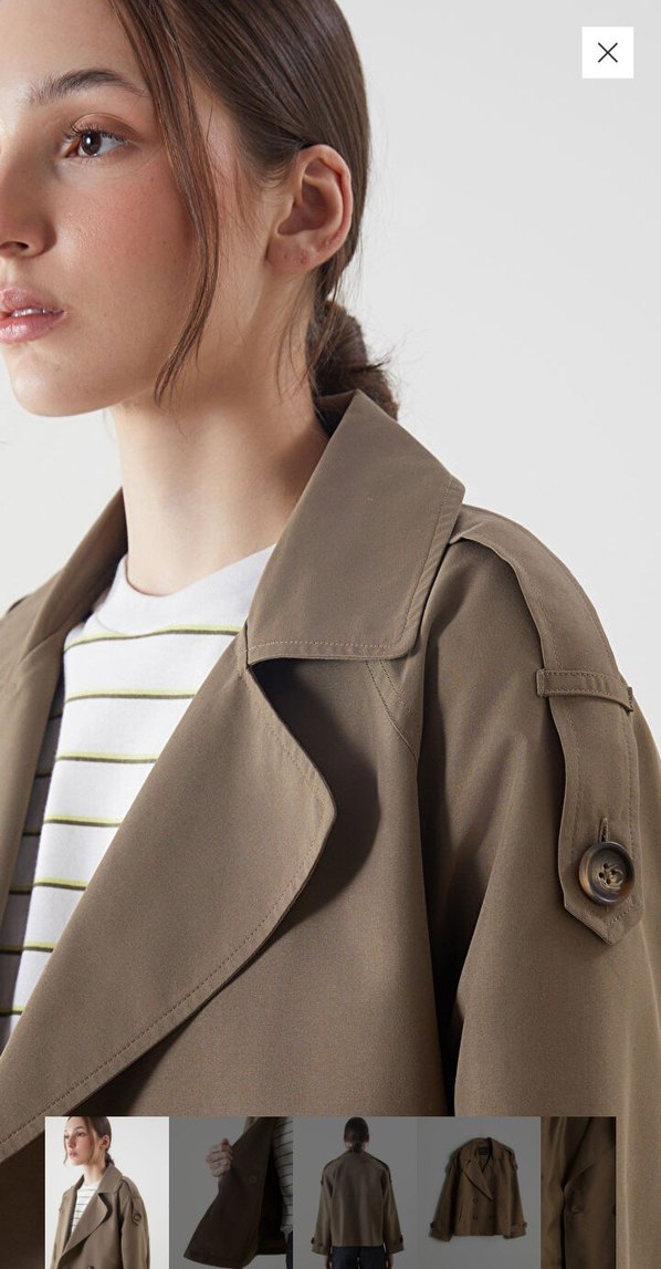 Kadın Midi Trençkot Çift Düğmeli - Görsel 3