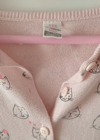 LC Waikiki Kız Çocuk Pembe Örgü Hırka