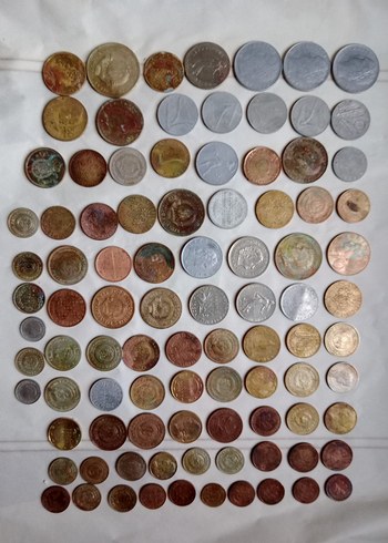 Eski Metal Madeni Paralar Koleksiyonu - Görsel 13