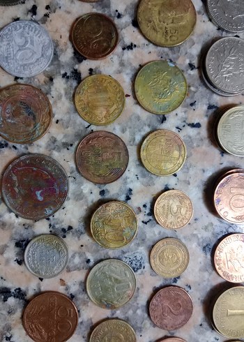 Eski Metal Madeni Paralar Koleksiyonu - Görsel 20