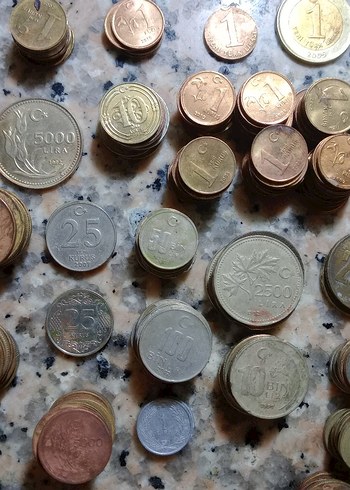 Eski Metal Madeni Paralar Koleksiyonu - Görsel 16