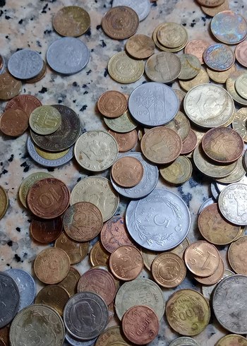 Eski Metal Madeni Paralar Koleksiyonu - Görsel 6