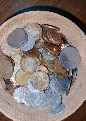 Eski Metal Madeni Paralar Koleksiyonu - Görsel 2