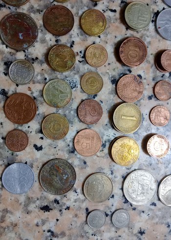 Eski Metal Madeni Paralar Koleksiyonu - Görsel 9