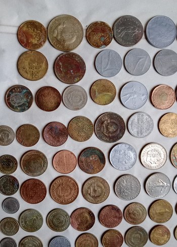 Eski Metal Madeni Paralar Koleksiyonu - Görsel 15