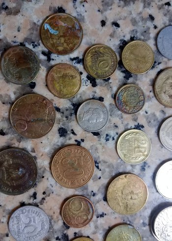 Eski Metal Madeni Paralar Koleksiyonu - Görsel 10