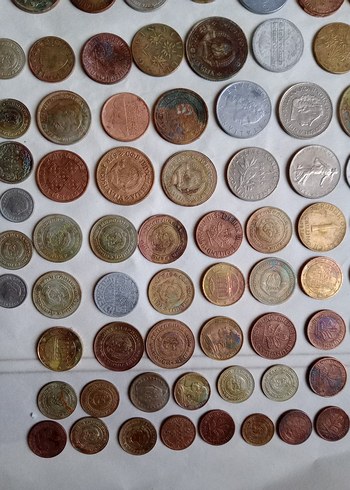 Eski Metal Madeni Paralar Koleksiyonu - Görsel 14