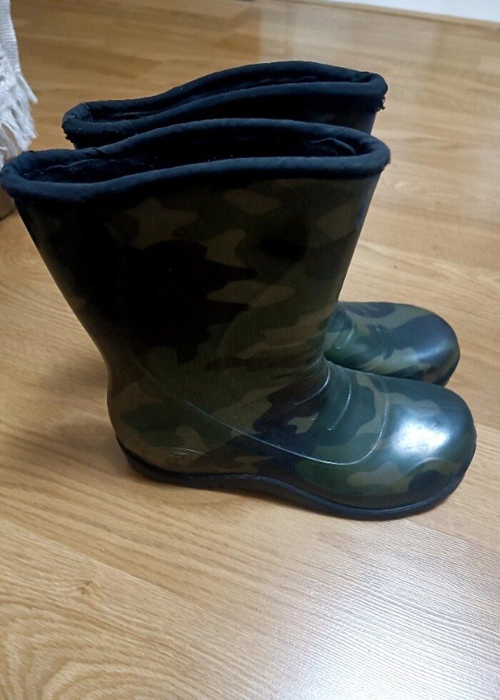 Kamuflaj desenli çocuk çizme - Görsel 2