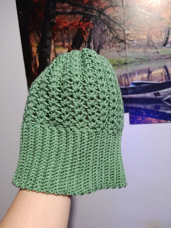 Kırmızı Örgü Kadın Bere - Görsel 3