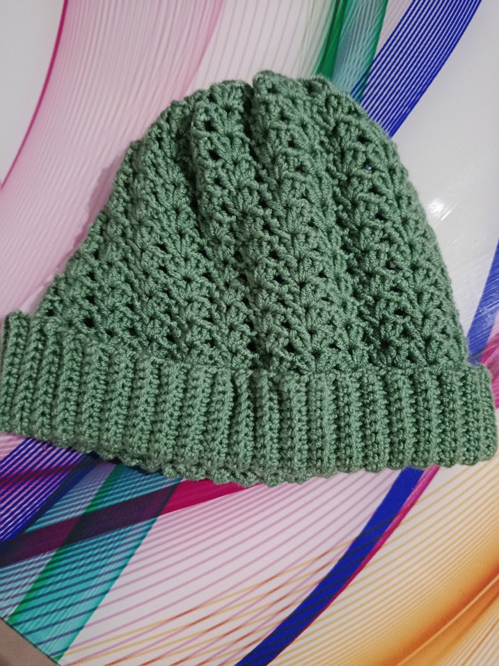 Kırmızı Örgü Kadın Bere - Görsel 4