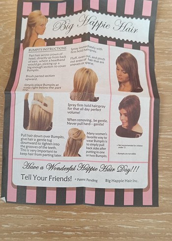 Big Happie Hair Bumpits Saç Şekillendirici - Görsel 8