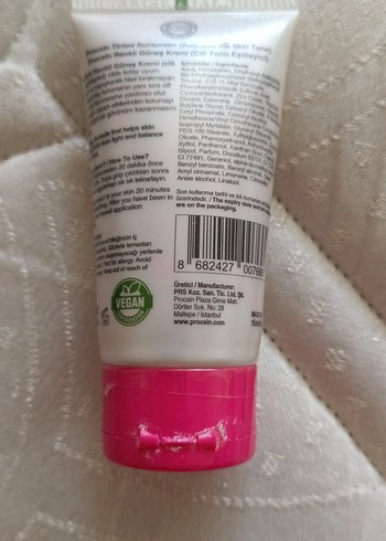 Procsin Pink Block SPF 50+ Ton Eşitleyici Güneş Kremi - Görsel 3