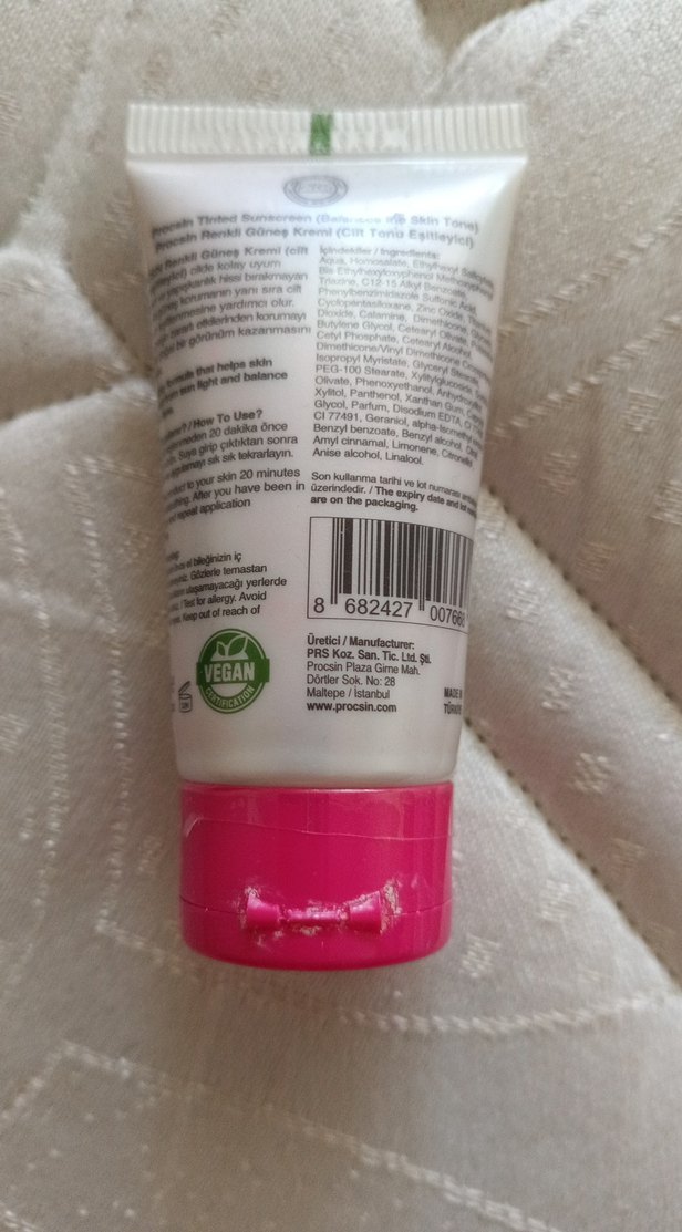 Procsin Pink Block SPF 50+ Ton Eşitleyici Güneş Kremi - Görsel 3