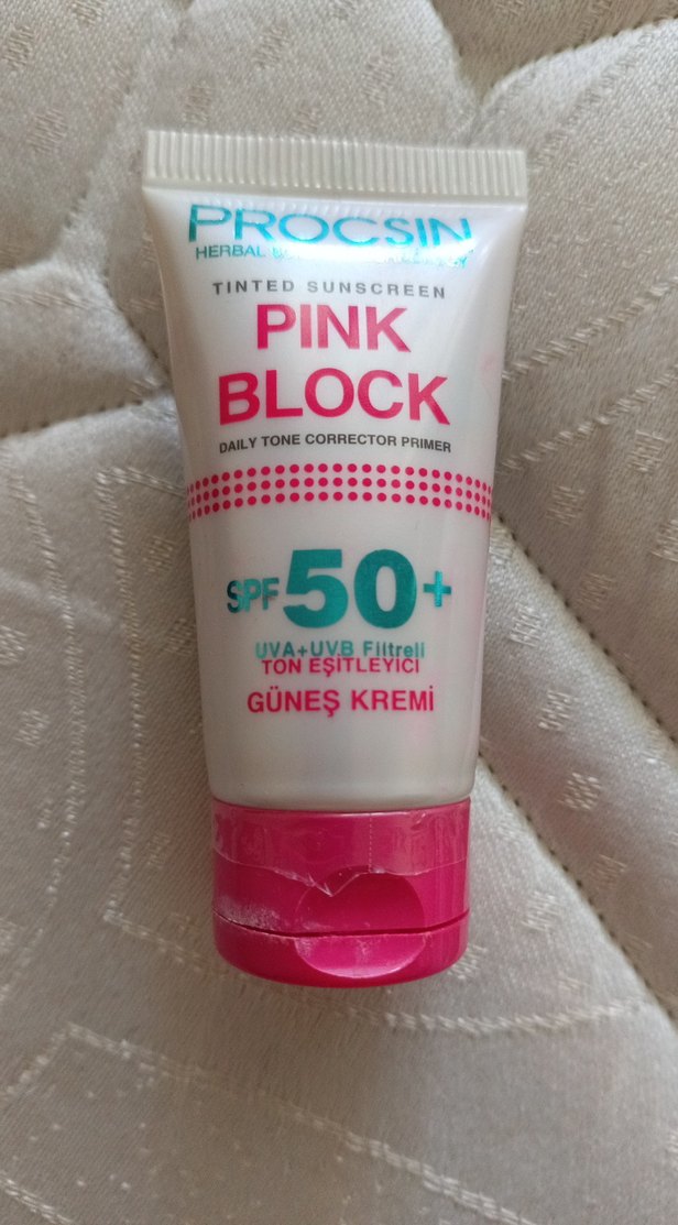 Procsin Pink Block SPF 50+ Ton Eşitleyici Güneş Kremi - Görsel 2