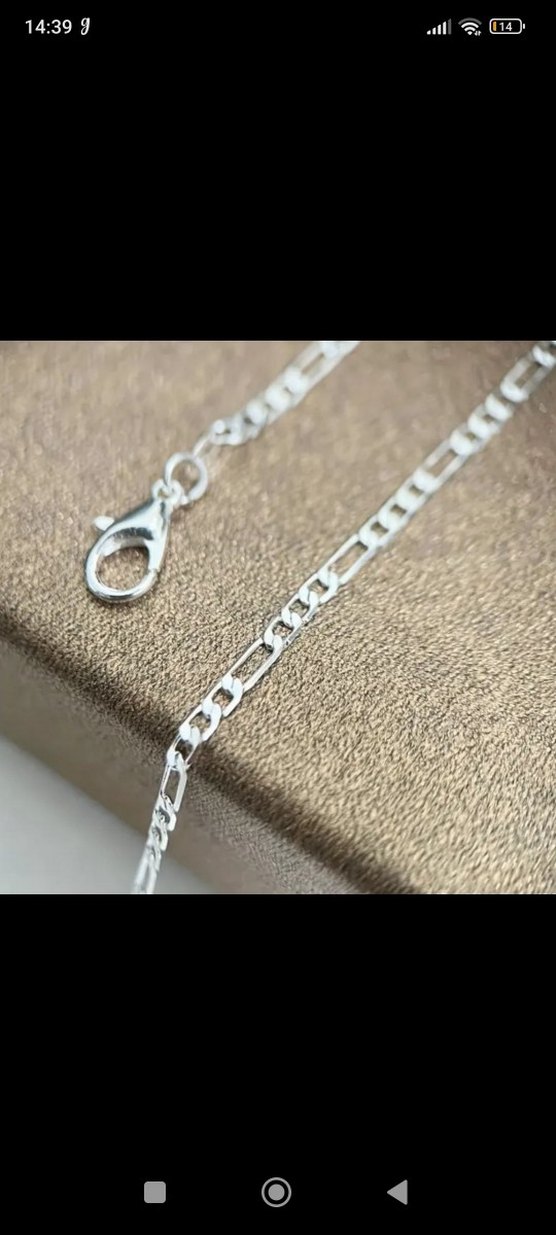 Minimalist Zincir Kolye gümüş - Görsel 4