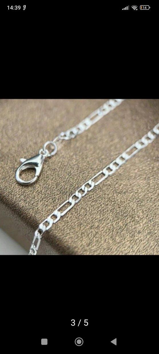 Minimalist Zincir Kolye gümüş - Görsel 3